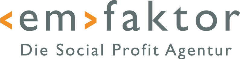 Logo em-faktor – Die Social Profit Agentur GmbH